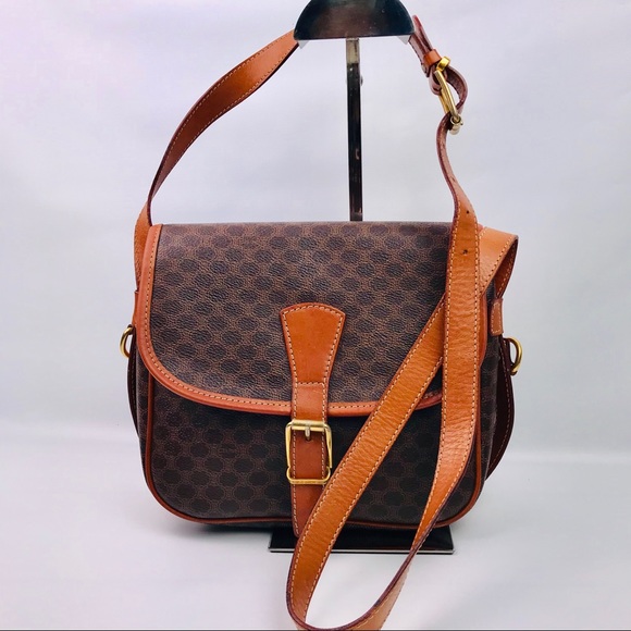 Celine Handbags - Authentic Celine Vintage Mono Flap MD Shoulder Bag